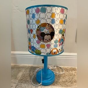 Disney Tsum Tsum Double Shade Die Cut Lamp Blue Base -NWT!